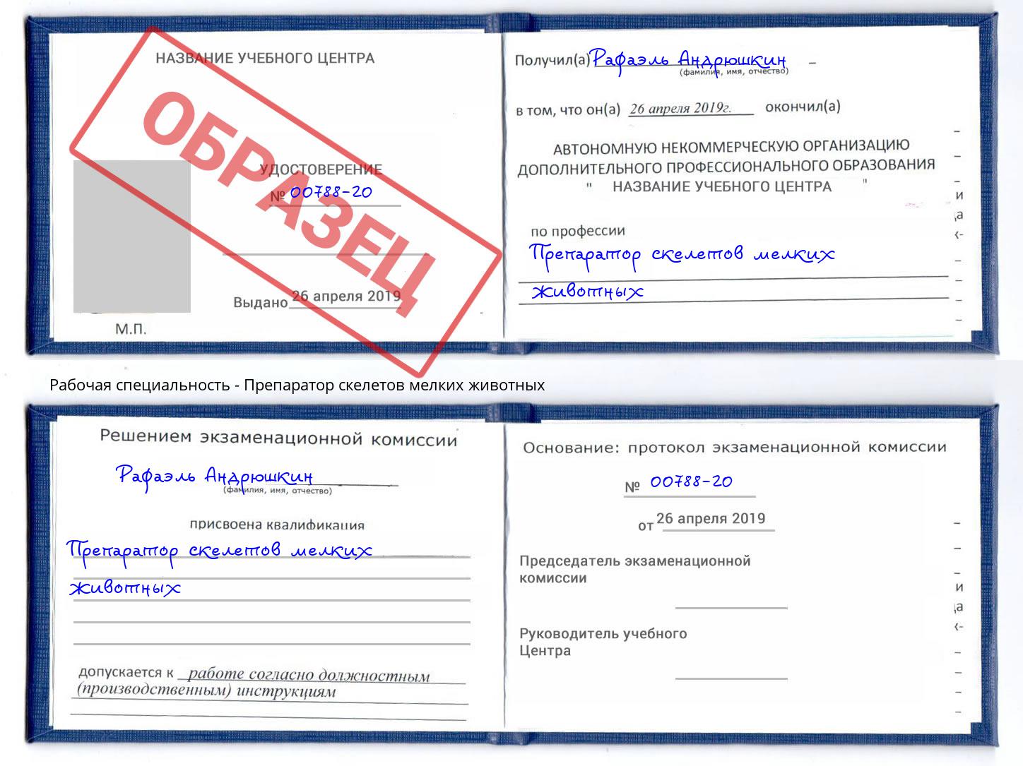 Препаратор скелетов мелких животных Ленинск-Кузнецкий